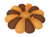  3d-model of a double-hopper die No125