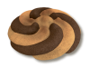  3d-model of a double-hopper die No043-2b